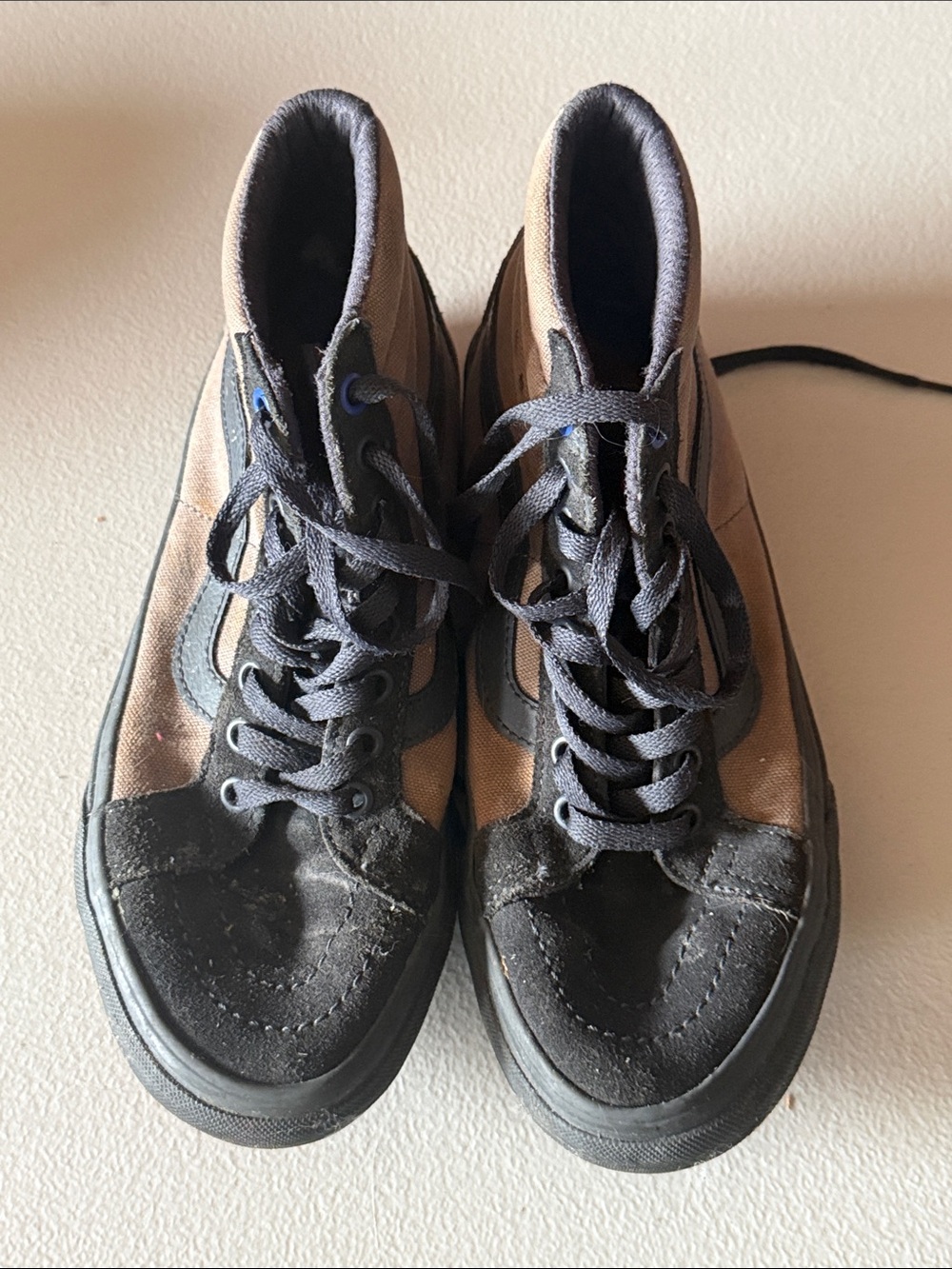 Vans High-Top Sneakers in Brown and Black Size: Men's 5.5 Woman's: 7